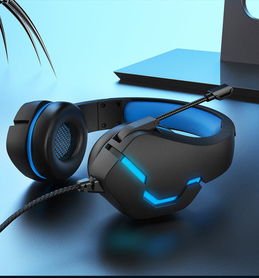 3.5mm Gaming Headset With Mic And LED Lights Wired Headphones