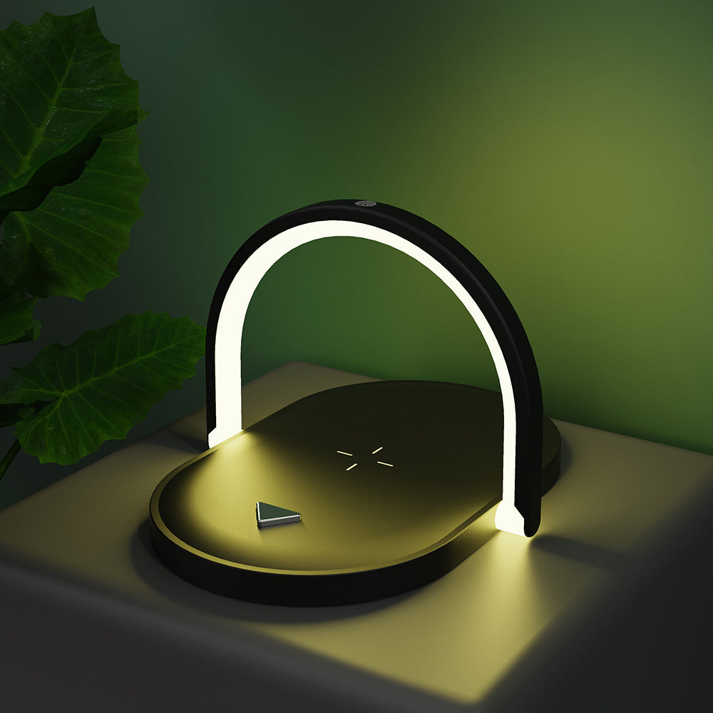 3 In 1 Foldable Wireless Charger Night Light Wireless Charging Station LED Reading Table Lamp