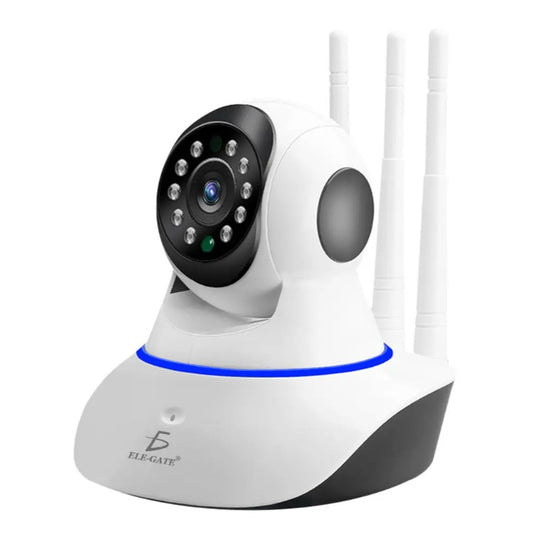 IP Security Camera 3 Wifi Antennas Full HD Night Vision With Alarm Home Office