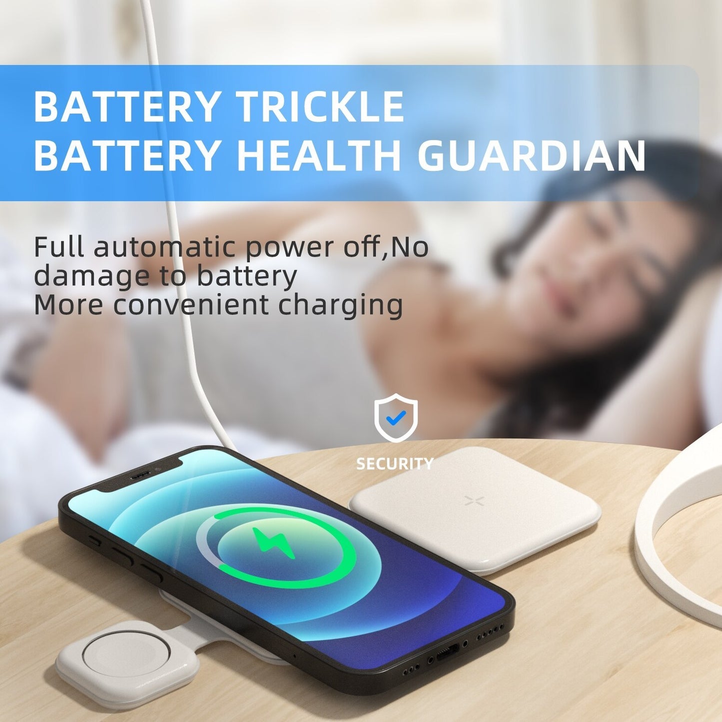 3 In 1 Magnetic Foldable Wireless Charger Charging Station Multi-device Folding