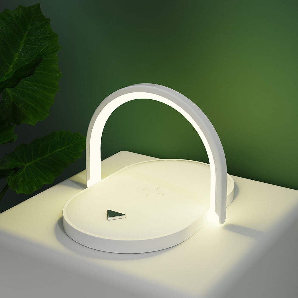 3 In 1 Foldable Wireless Charger Night Light Wireless Charging Station LED Reading Table Lamp
