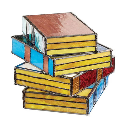 Stacked Books Lamp Nightstand Desk Lamps Resin Handicraft Stacked Books
