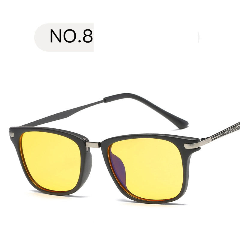 Flat Mirror Retro Infinite Degree Glasses Men's And Women's Flat Glasses Computer Goggles