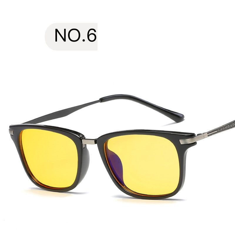 Flat Mirror Retro Infinite Degree Glasses Men's And Women's Flat Glasses Computer Goggles