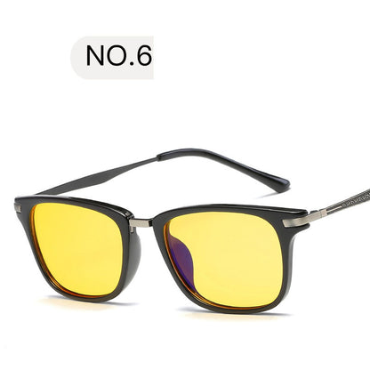 Flat Mirror Retro Infinite Degree Glasses Men's And Women's Flat Glasses Computer Goggles