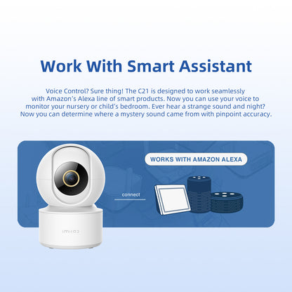 Surveillance Camera Wifi IP Smart Indoor Home Security Baby Monitor Night Vision Cam