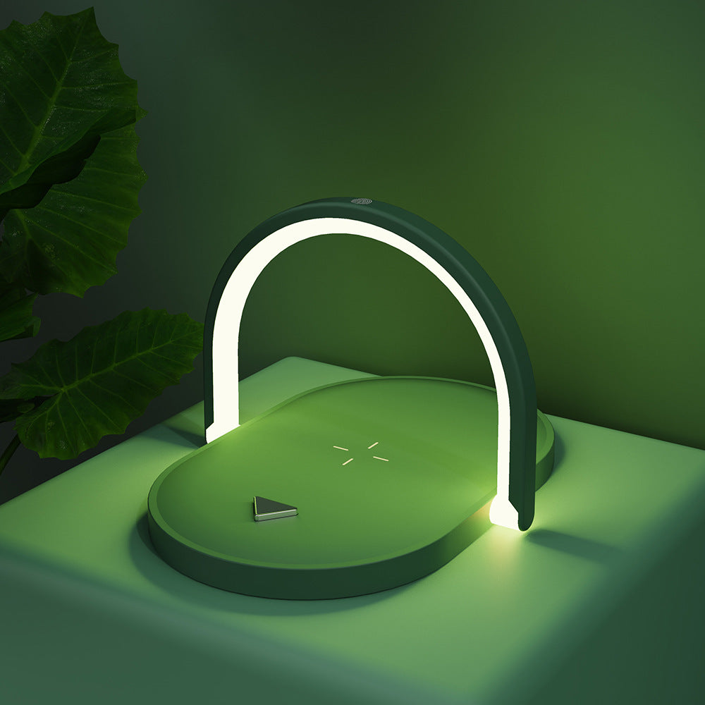 3 In 1 Foldable Wireless Charger Night Light Wireless Charging Station LED Reading Table Lamp