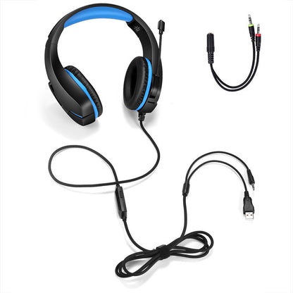 3.5mm Gaming Headset With Mic And LED Lights Wired Headphones