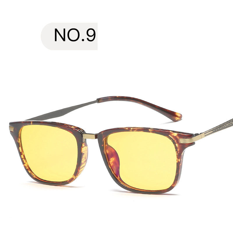Flat Mirror Retro Infinite Degree Glasses Men's And Women's Flat Glasses Computer Goggles