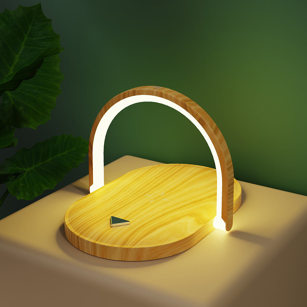 3 In 1 Foldable Wireless Charger Night Light Wireless Charging Station LED Reading Table Lamp