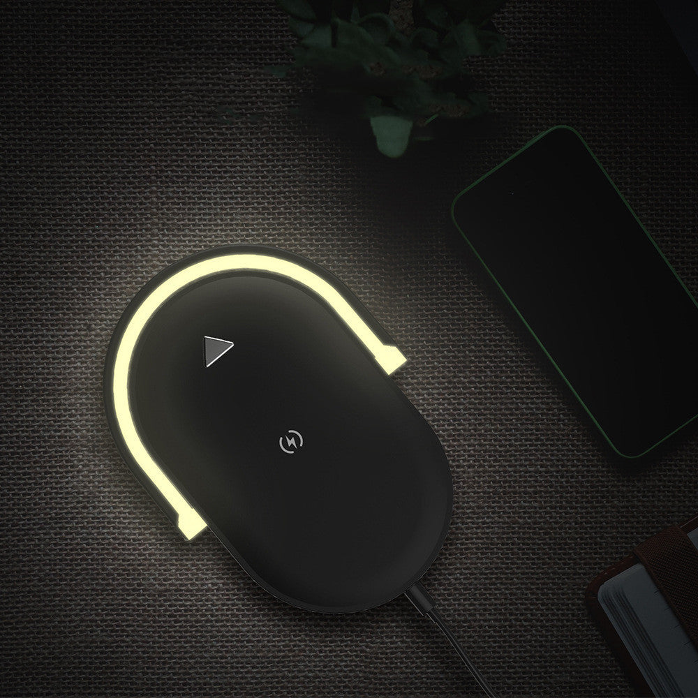 3 In 1 Foldable Wireless Charger Night Light Wireless Charging Station LED Reading Table Lamp
