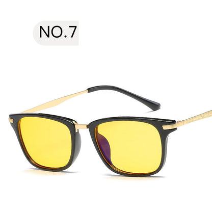 Flat Mirror Retro Infinite Degree Glasses Men's And Women's Flat Glasses Computer Goggles