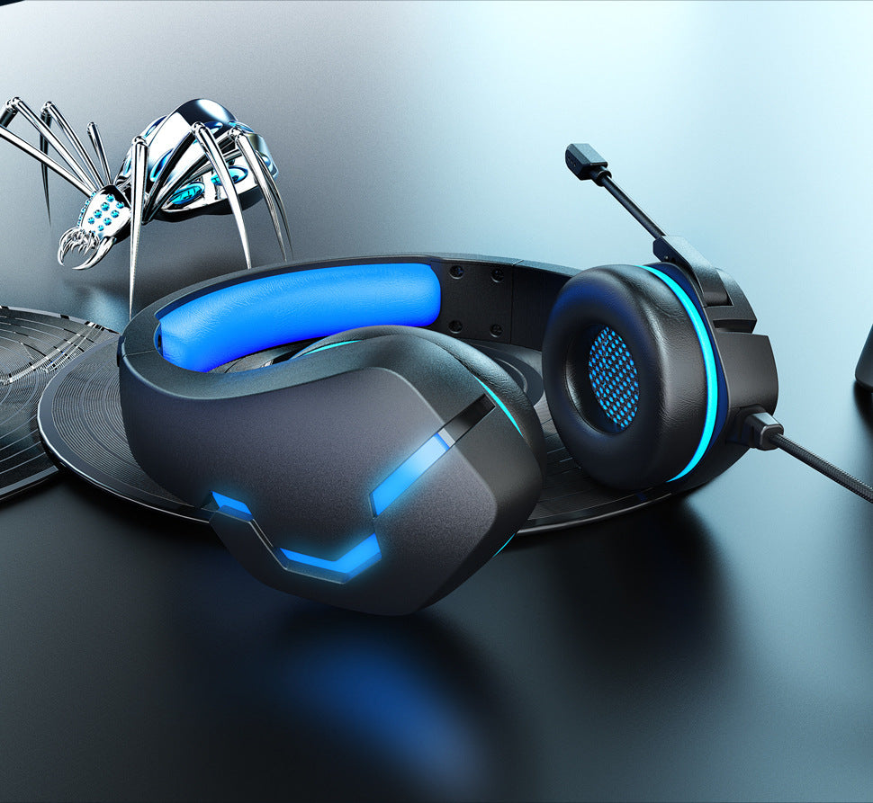 3.5mm Gaming Headset With Mic And LED Lights Wired Headphones